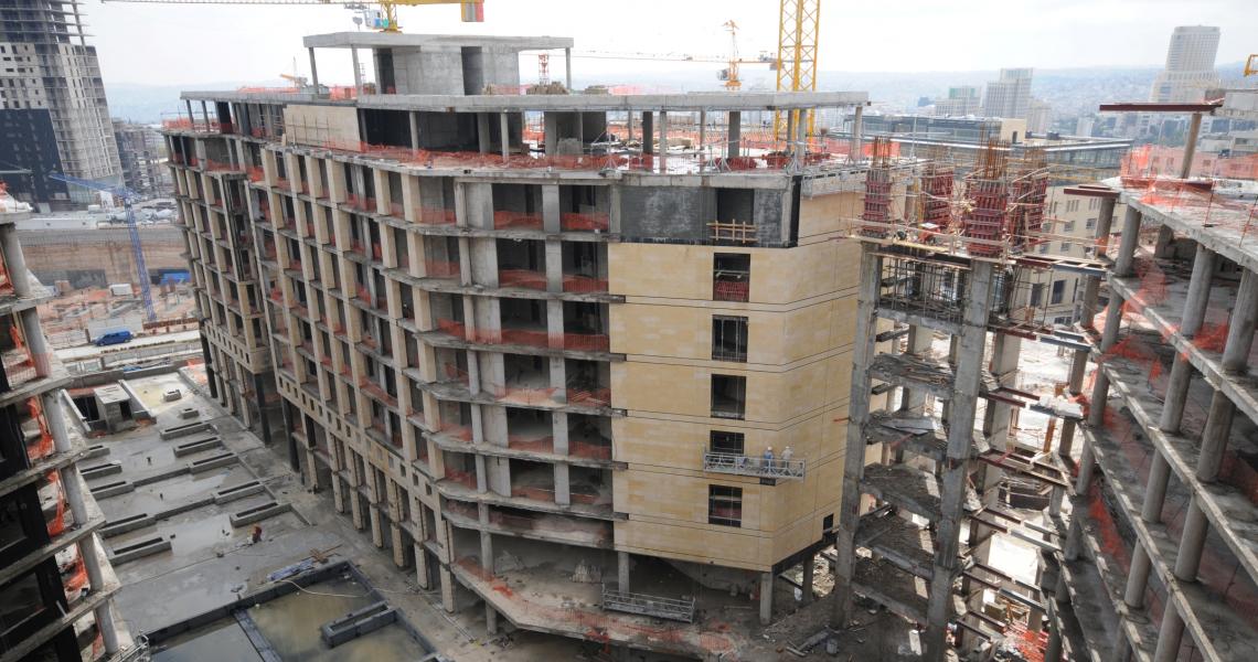 Construction site in Amman, Jordan